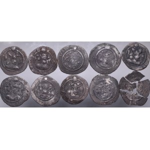 Sasanids, Lot of drachms