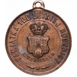 Polska, Medal pamiątka 100-lecia Konstytucji 3 Maja Lwów 1891, A. Schindler - rzadkość