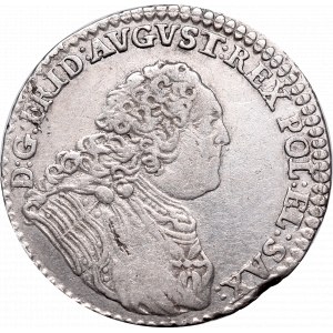 August III Sas, 1/6 talara 1763, Drezno