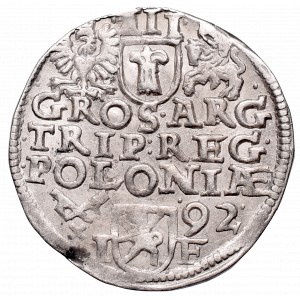 Zygmunt III Waza, Trojak 1592, Poznań