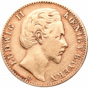 Germany, Bayern, Ludwig II, 10 mark 1880 D, Munchen