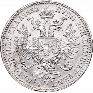 Austria, Franz Joseph, 1/4 florin 1858 A, Vien