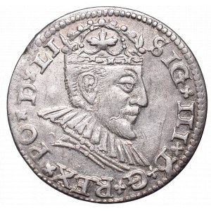 Zygmunt III Waza, Trojak 1590, Ryga - nieopisany LI