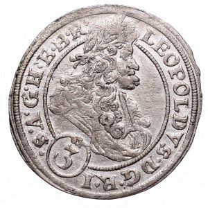 Silesia, Leopold I, 3 kreuzer 1696, Brieg