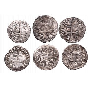 Set of 6 hungarian denarius