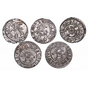 Set of 5 coins Sigismund III Wasa