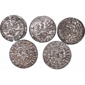 Set of 5 coins Sigismund III Wasa
