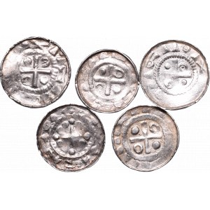 Zestaw denarów średniowiecznych