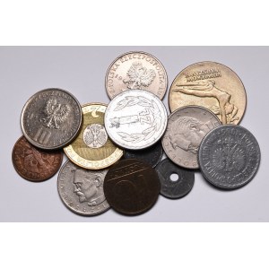A set of coins from II RP, PRL and III RP