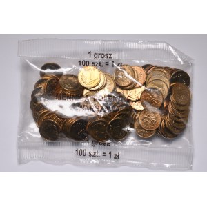III RP, Mint bag 1 groschen 2005