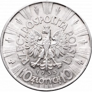 II Republic, 10 zlotych 1935, Pilsudski