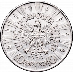 II Republic, 10 zlotych 1937, Pilsudski