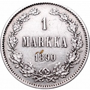 Russian occupation of Finland, Alexander III, 1 mark 1890