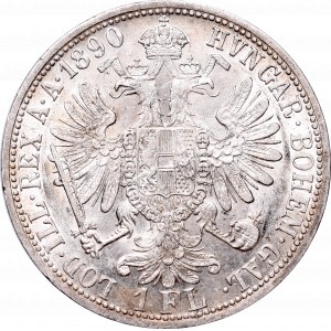 Austria, Franz Joseph I, 1 florin 1890