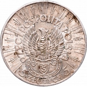 II Republic, 5 zlotych 1934, Shooting Eagle
