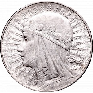 II Republic, 5 zlotych 1934, Women's Head