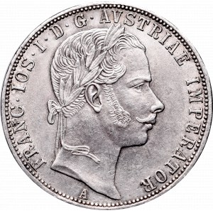 Austria, Franz Joseph I, 1 florin 1861