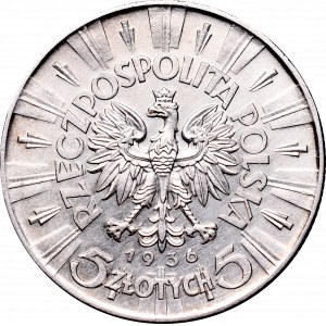 II Republic, 5 zlotych 1936, Pilsudski