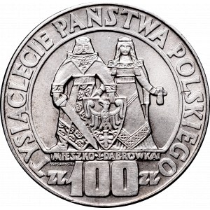 PRL, 100 zlotych Mieszko and Dabrowka