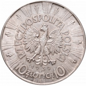 II Republic, 10 zlotych 1939, Pilsudski