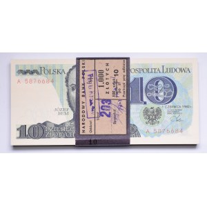 Peoples Republic of Poland, Bank roll of 10 zloty 1982 serie A