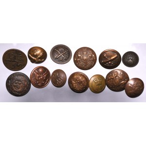 Europe, Lot of military buttons