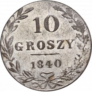 Królestwo Polskie, Mikołaj I, 10 groszy 1840