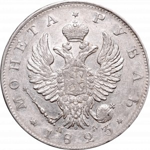 Russia, Alexander I, rouble 1823 СПБ ПД, Petersburg