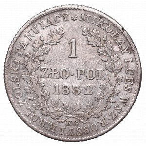 Kingdom of Poland, Aleksander I, 1 zloty 1832 KG