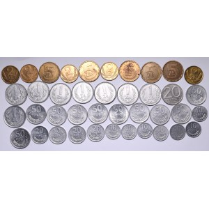 Lot of PRL coins - from 10 groschen to 5 zlotych