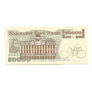 PRL, 50000 złotych 1989 Staszic seria A
