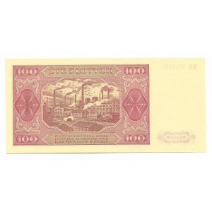 PRL, 100 złotych 1948 seria KR