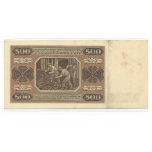 PRL, 500 złotych 1948