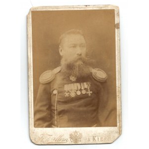 Rosja, Fotografia wysokiego oficera 1884 Kijów