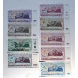 Naddniestrze, Zestaw 10-500000 rubli 1993-97