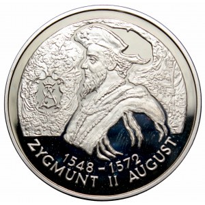 III RP, 10 złotych 1996 Zygmunt II August - popiersie