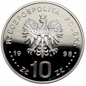 III RP, 10 złotych 1998 gen. bryg. August Emil Fieldorf Nil