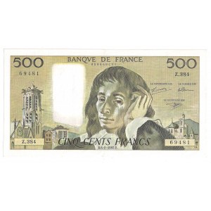France, 500 francs 1992