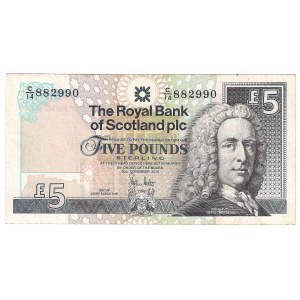 Szkocja, 5 funtów 2010