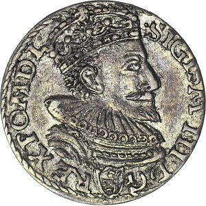 Zygmunt III Waza, Trojak 1594, Malbork, otwarty pierścień