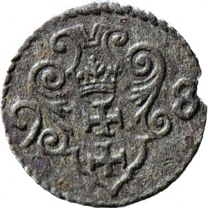 R-, Zygmunt III Waza, Denar 1598 Gdańsk, R3