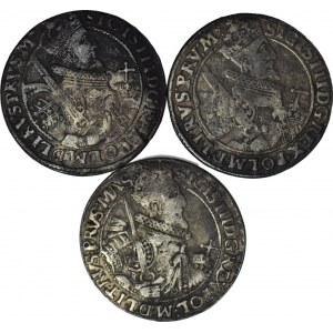 3 szt. zestaw monet, Zygmunt III Waza, Orty 1621, Bydgoszcz