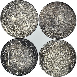 4 szt. zestaw monet, Zygmunt III Waza, Orty 1623, Bydgoszcz