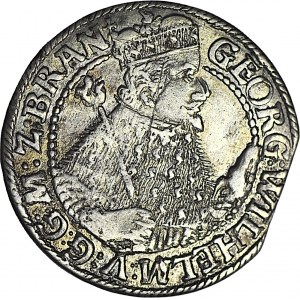 RR-, Lenne Prusy Książęce, Jerzy Wilhelm, Ort 1622/3, Królewiec, PRZEBITKA DATY 22/23