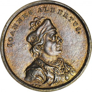 Medal z serii królewskiej Holzhaeussera - Jan Olbracht, odlew w brązie 44,5 mm