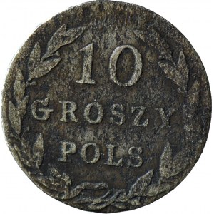 R-, Królestwo Polskie, 10 groszy 1825, rzadkie