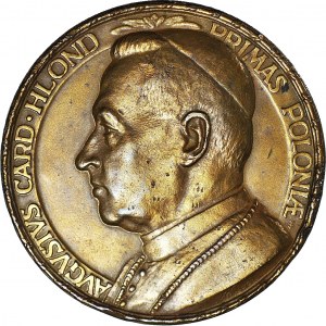 R-, Medal 1930 r., Prymas August Hlond (Wysocki), brąz 55 mm