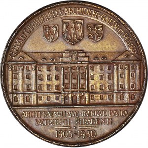 R-, Medal 1930 r., Prymas August Hlond (Wysocki), brąz 55 mm