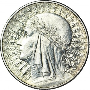 10 złotych 1933 głowa, Warszawa, piękne