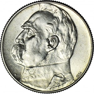 5 złotych 1934, Piłsudski, orzeł strzelecki, ok. menniczy